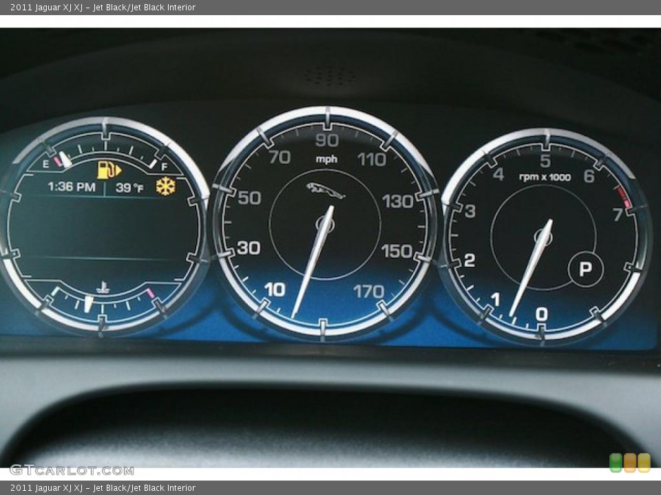 Jet Black/Jet Black Interior Gauges for the 2011 Jaguar XJ XJ #44712955