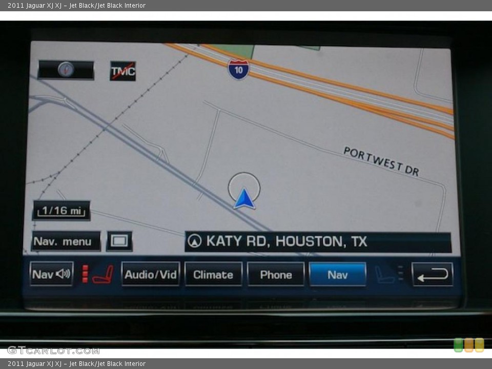 Jet Black/Jet Black Interior Navigation for the 2011 Jaguar XJ XJ #44712963