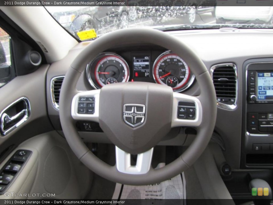 Dark Graystone/Medium Graystone Interior Steering Wheel for the 2011 Dodge Durango Crew #44713111