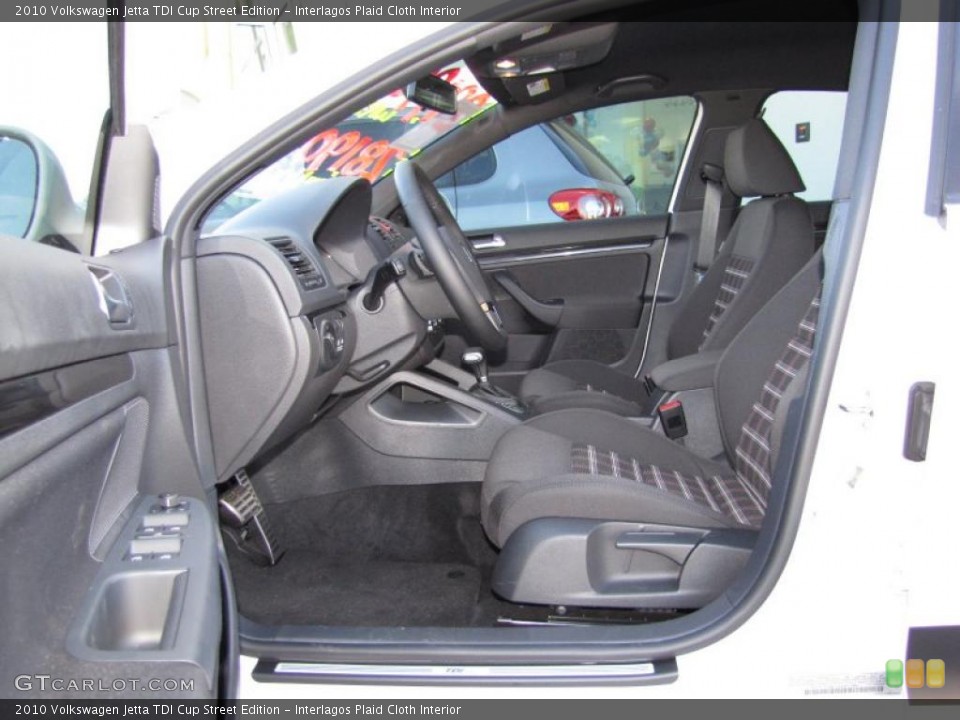 Interlagos Plaid Cloth Interior Photo for the 2010 Volkswagen Jetta TDI Cup Street Edition #44715346