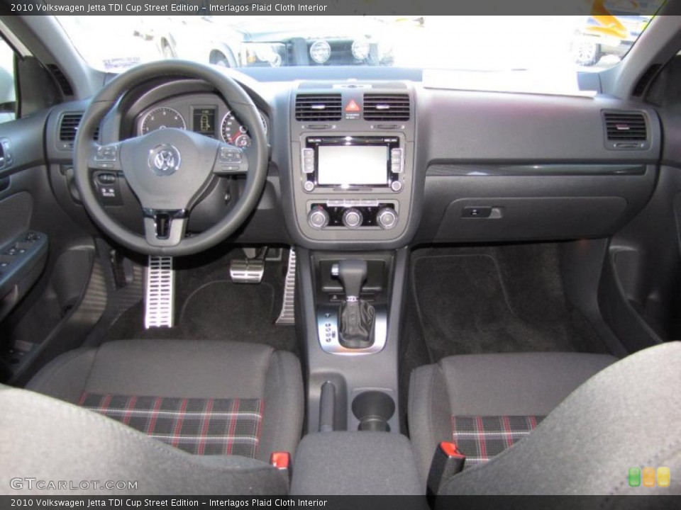 Interlagos Plaid Cloth Interior Dashboard for the 2010 Volkswagen Jetta TDI Cup Street Edition #44715383