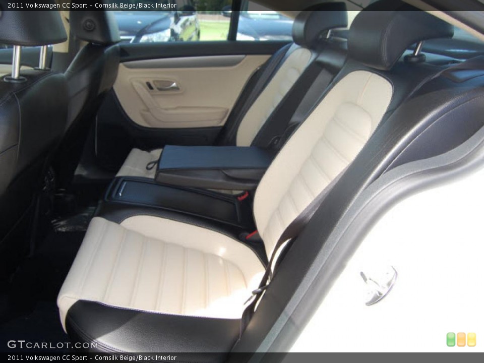 Cornsilk Beige/Black Interior Photo for the 2011 Volkswagen CC Sport #44715499