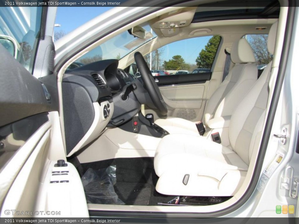 Cornsilk Beige Interior Photo for the 2011 Volkswagen Jetta TDI SportWagen #44716511