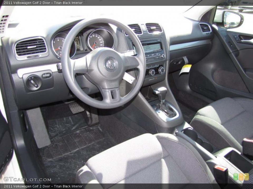 Titan Black Interior Photo for the 2011 Volkswagen Golf 2 Door #44716859