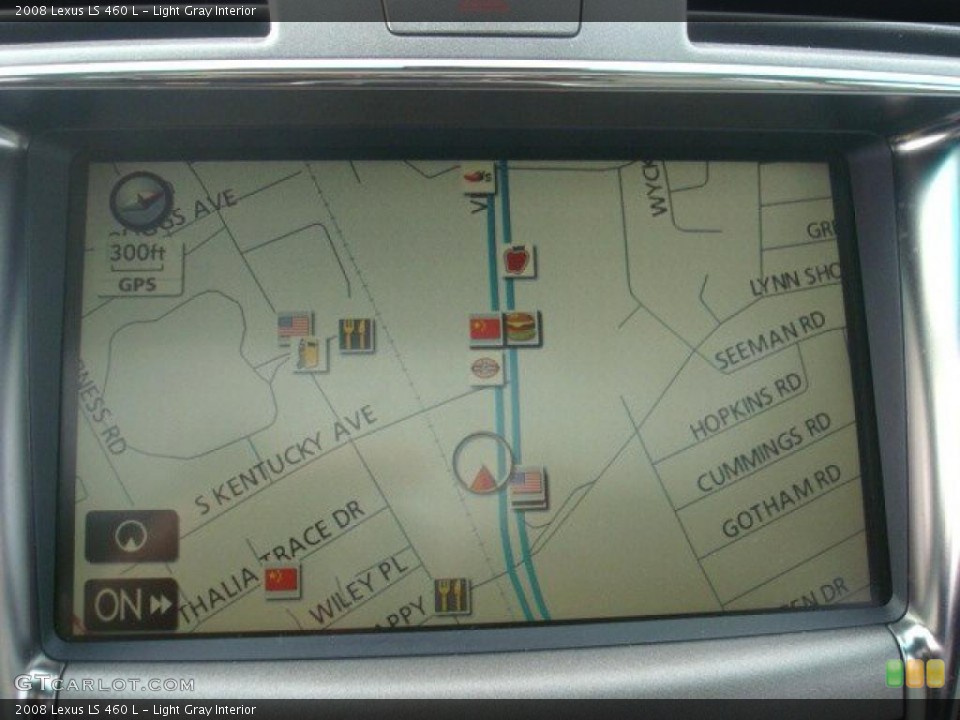 Light Gray Interior Navigation for the 2008 Lexus LS 460 L #44717151