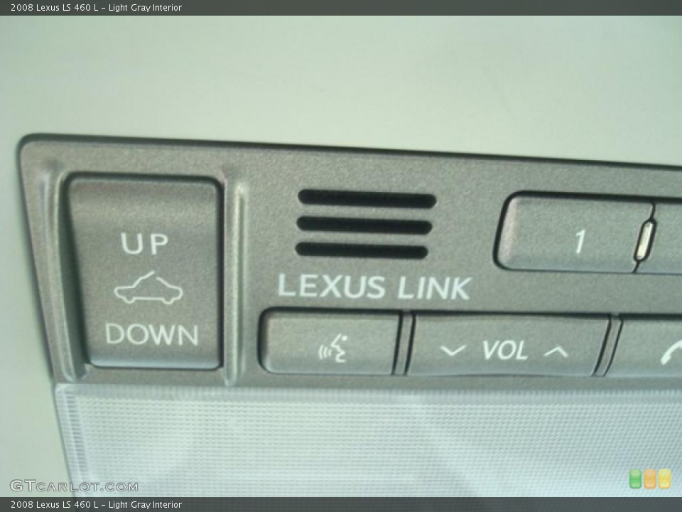 Light Gray Interior Controls for the 2008 Lexus LS 460 L #44717255