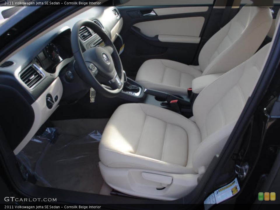 Cornsilk Beige Interior Photo for the 2011 Volkswagen Jetta SE Sedan #44719219