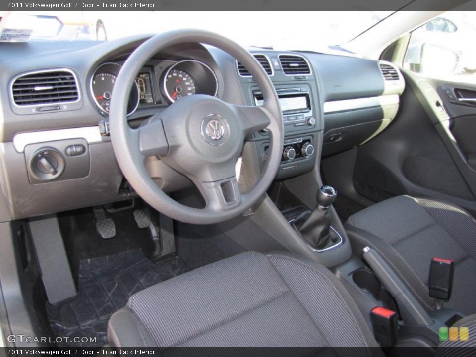 Titan Black Interior Photo for the 2011 Volkswagen Golf 2 Door #44719888