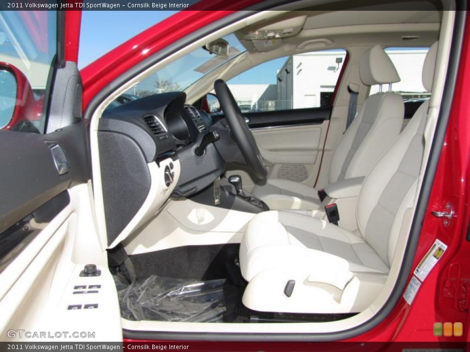 Cornsilk Beige Interior Photo for the 2011 Volkswagen Jetta TDI SportWagen #44720340
