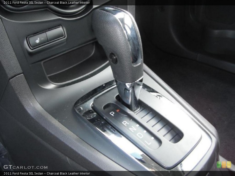 Charcoal Black Leather Interior Transmission for the 2011 Ford Fiesta SEL Sedan #44722076