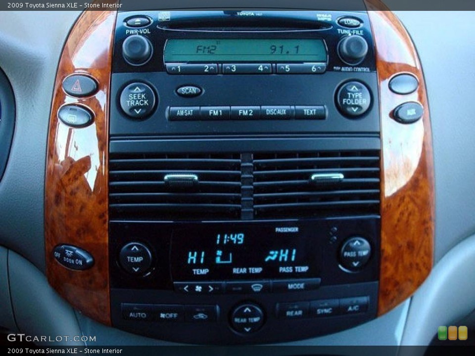 Stone Interior Controls for the 2009 Toyota Sienna XLE #44724732