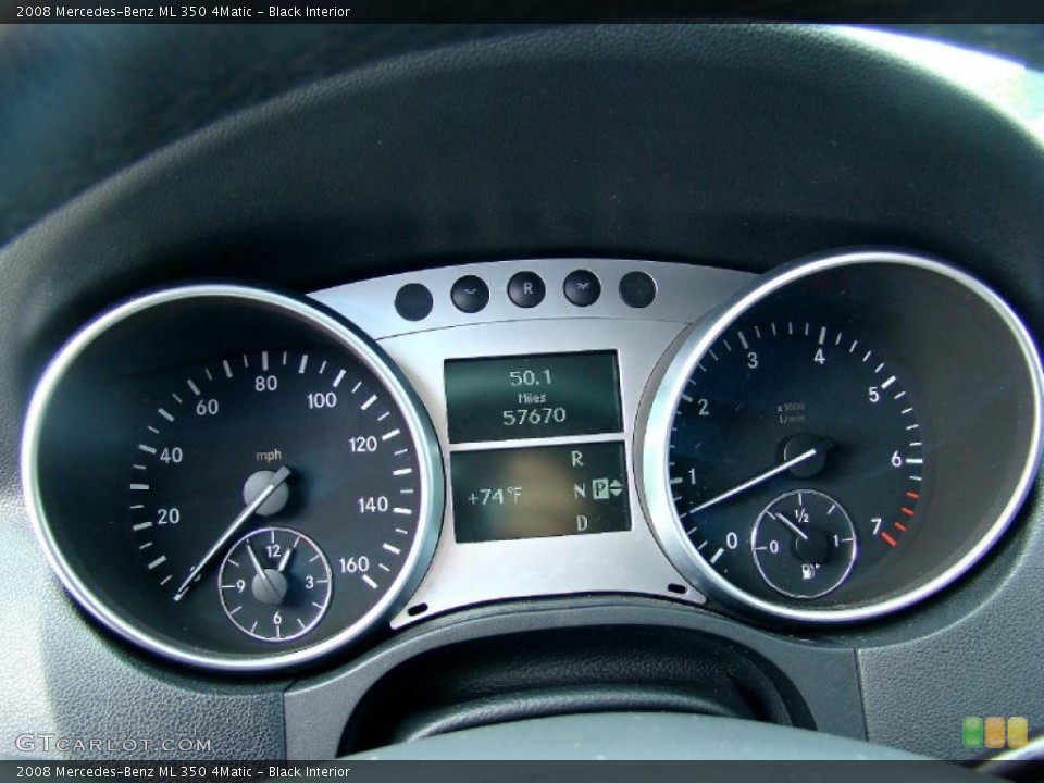 Black Interior Gauges for the 2008 Mercedes-Benz ML 350 4Matic #44725252