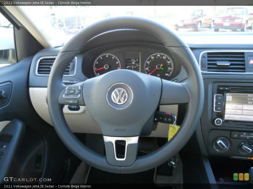 Cornsilk Beige Interior Gauges for the 2011 Volkswagen Jetta SE Sedan #44727357