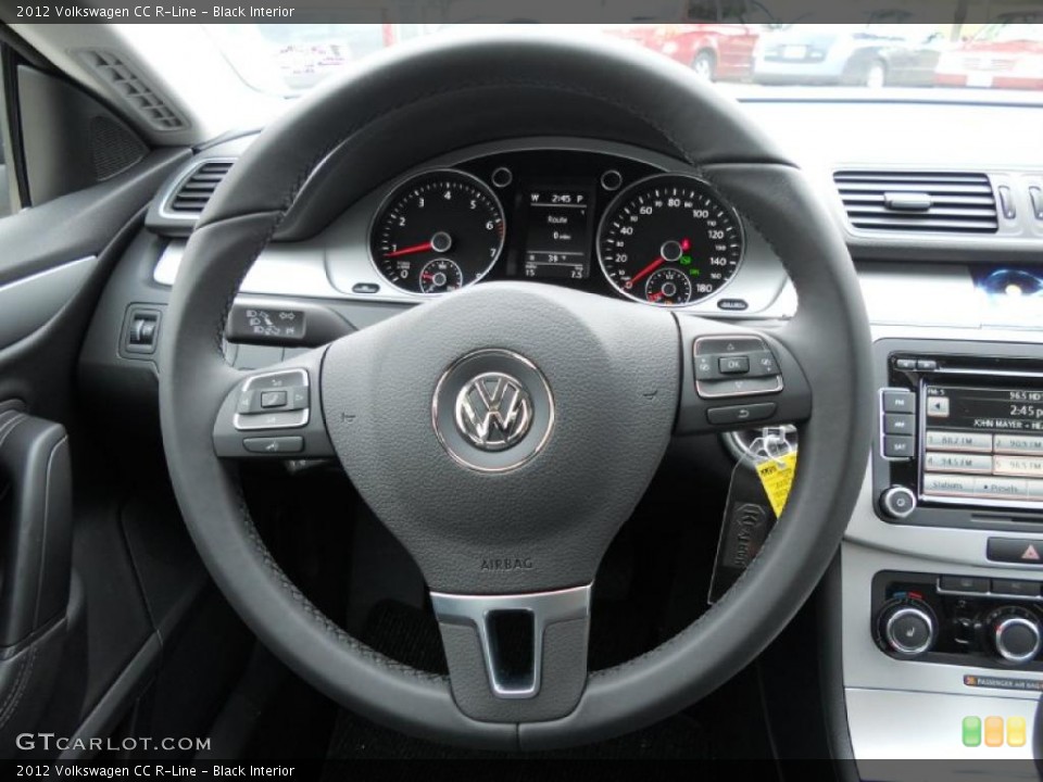 Black Interior Steering Wheel for the 2012 Volkswagen CC R-Line #44728421