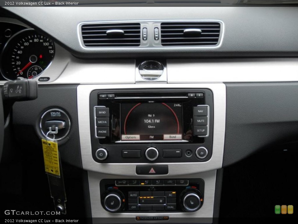 Black Interior Controls for the 2012 Volkswagen CC Lux #44728637