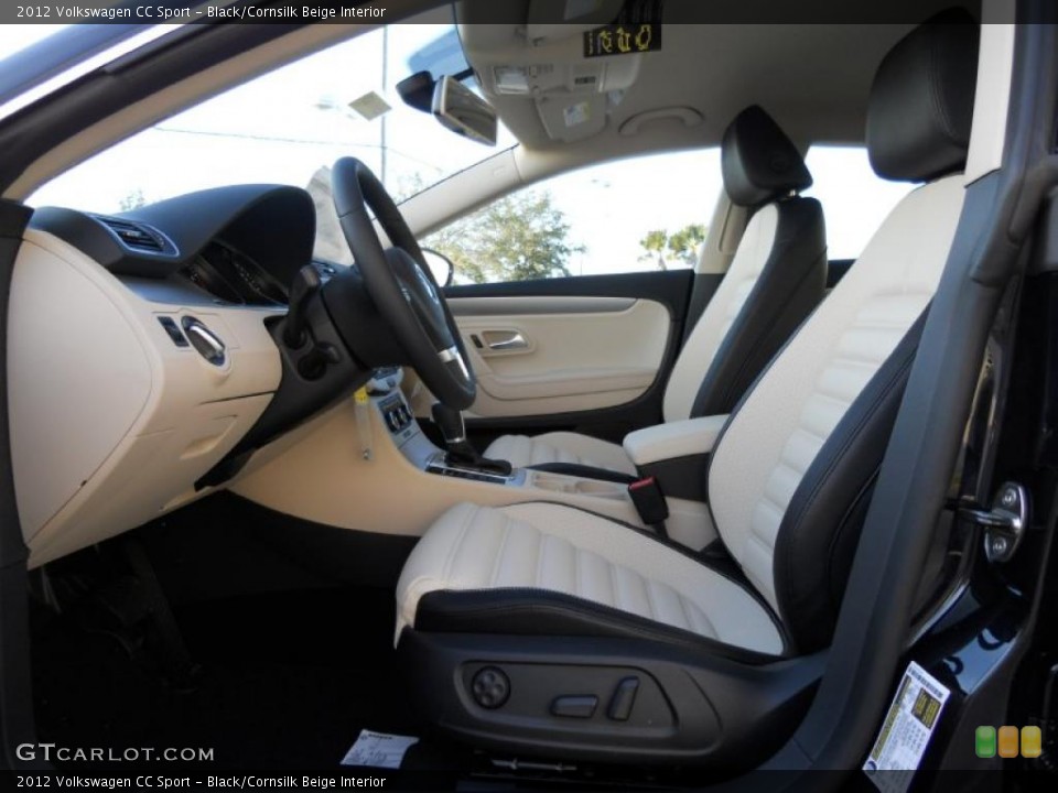 Black/Cornsilk Beige Interior Photo for the 2012 Volkswagen CC Sport #44729053