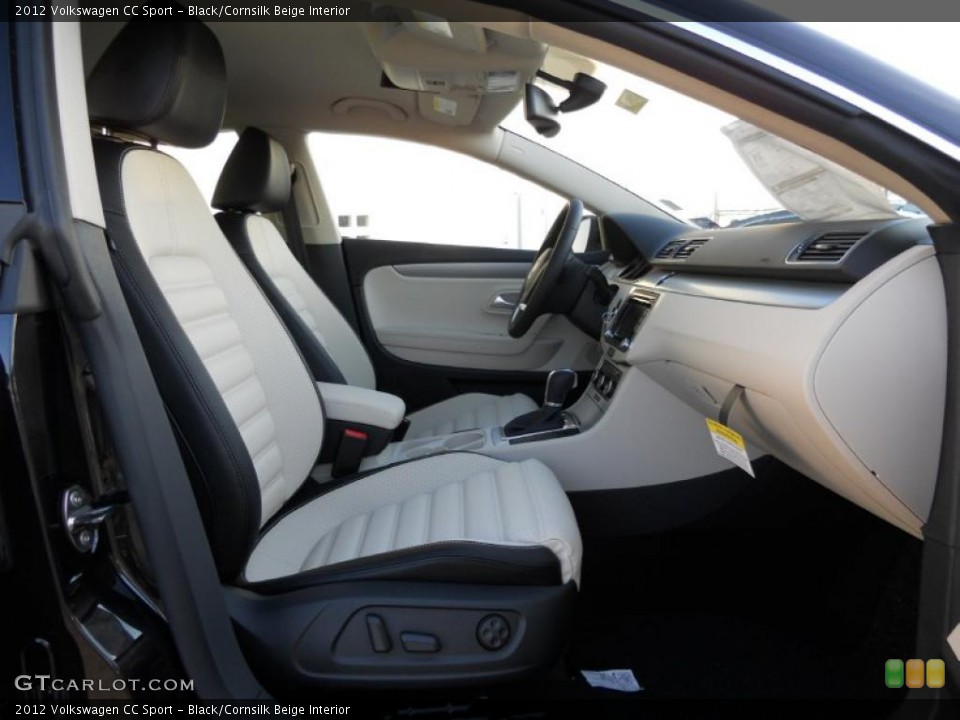 Black/Cornsilk Beige Interior Photo for the 2012 Volkswagen CC Sport #44729089