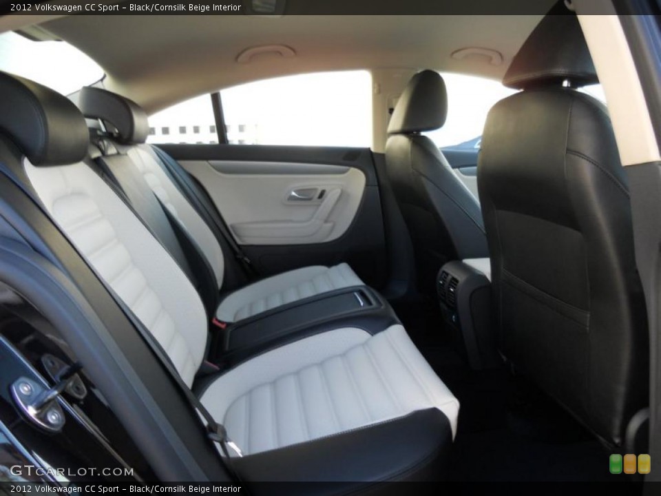 Black/Cornsilk Beige Interior Photo for the 2012 Volkswagen CC Sport #44729113