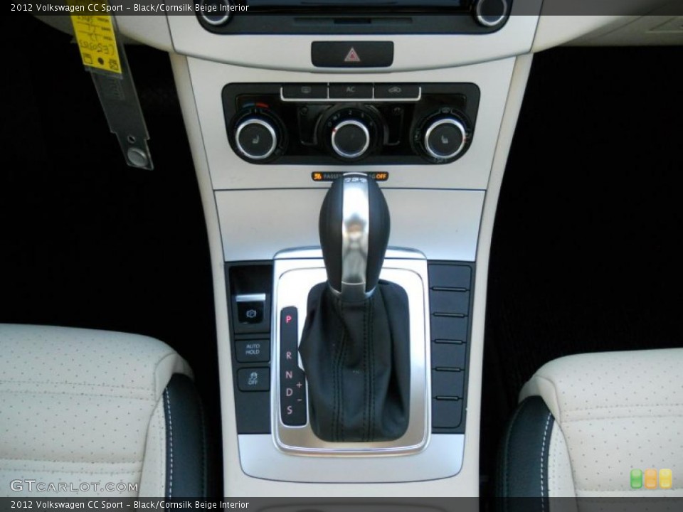 Black/Cornsilk Beige Interior Transmission for the 2012 Volkswagen CC Sport #44729161