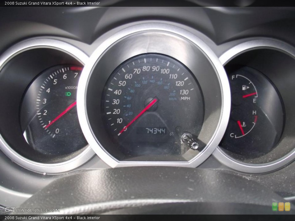 Black Interior Gauges for the 2008 Suzuki Grand Vitara XSport 4x4 #44730352