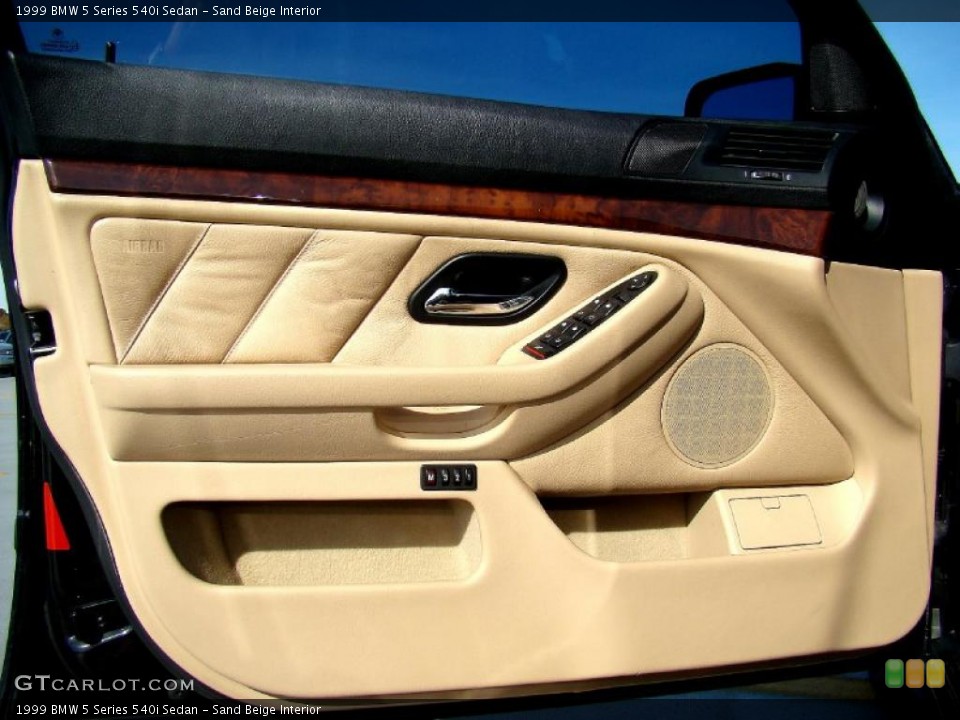 Sand Beige Interior Door Panel for the 1999 BMW 5 Series 540i Sedan #44730658