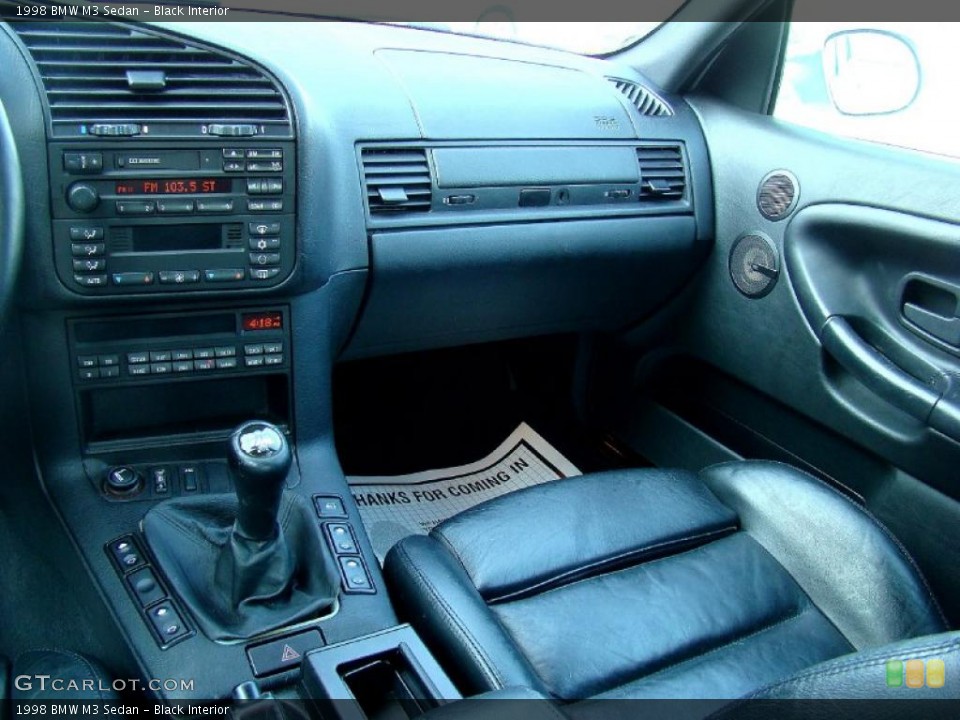 Black Interior Dashboard for the 1998 BMW M3 Sedan #44731733