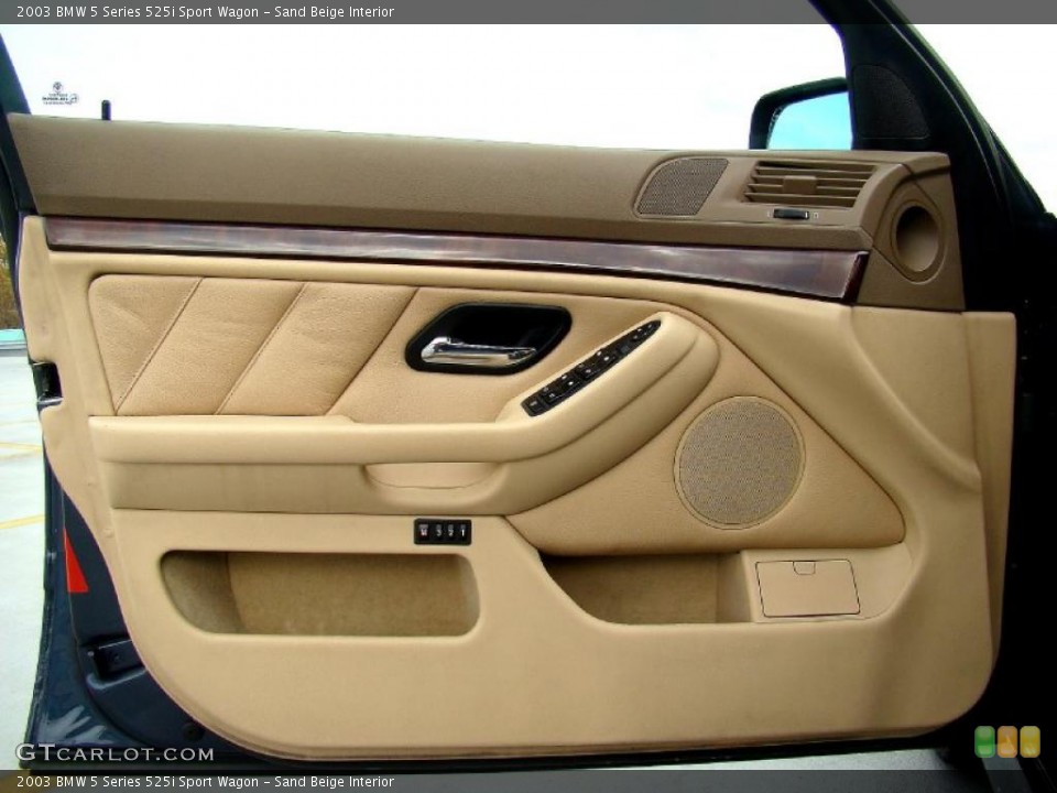 Sand Beige Interior Door Panel for the 2003 BMW 5 Series 525i Sport Wagon #44732112
