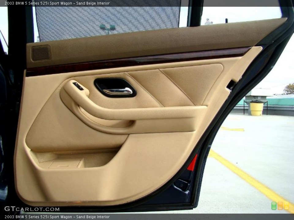 Sand Beige Interior Door Panel for the 2003 BMW 5 Series 525i Sport Wagon #44732160