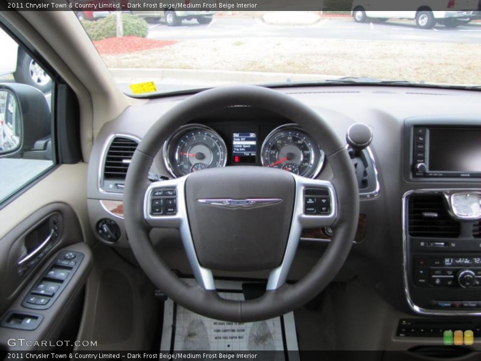 Dark Frost Beige/Medium Frost Beige Interior Steering Wheel for the 2011 Chrysler Town & Country Limited #44737614