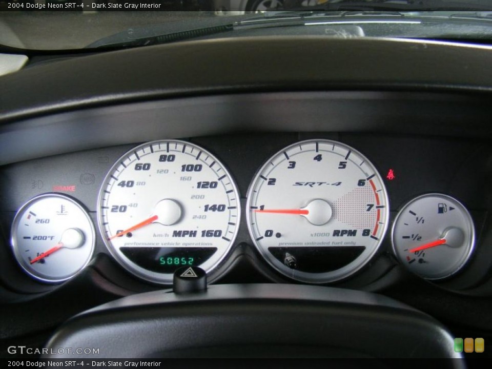 Dark Slate Gray Interior Gauges for the 2004 Dodge Neon SRT-4 #44737954