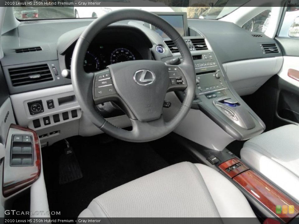 Gray Interior Dashboard for the 2010 Lexus HS 250h Hybrid Premium #44738186