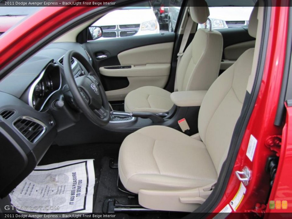 Black/Light Frost Beige Interior Photo for the 2011 Dodge Avenger Express #44739574