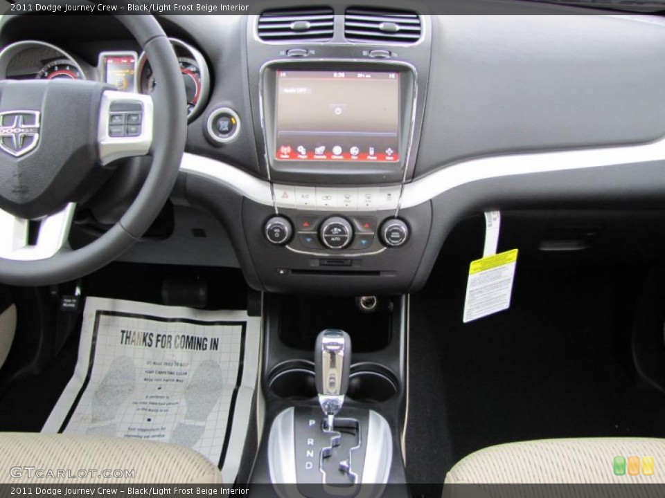 Black/Light Frost Beige Interior Dashboard for the 2011 Dodge Journey Crew #44740947