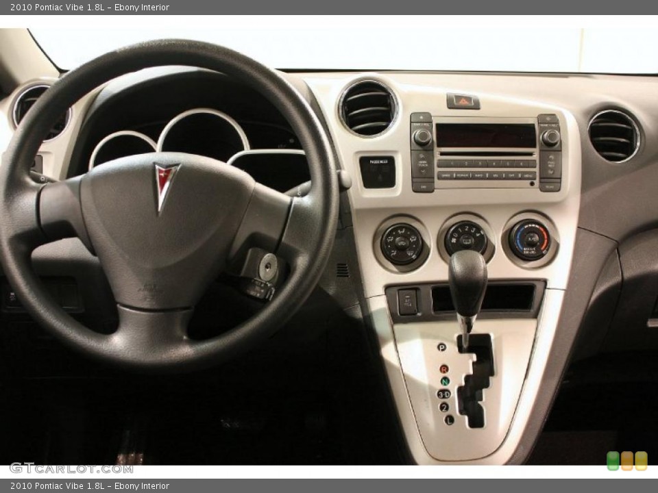 Ebony Interior Dashboard for the 2010 Pontiac Vibe 1.8L #44741223
