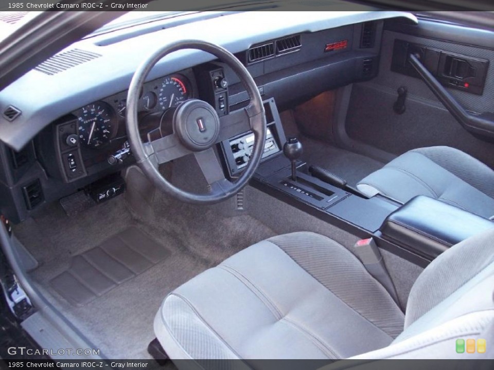 Gray Interior Prime Interior for the 1985 Chevrolet Camaro IROC-Z #44741379
