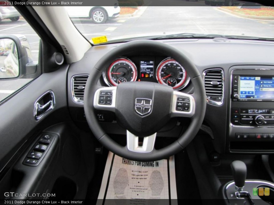 Black Interior Steering Wheel for the 2011 Dodge Durango Crew Lux #44743099