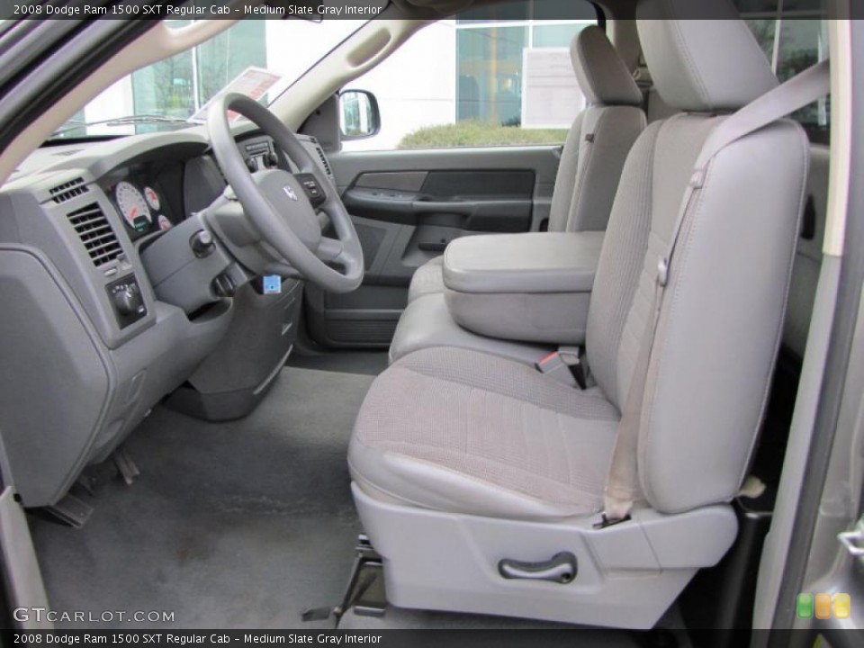 Medium Slate Gray Interior Photo for the 2008 Dodge Ram 1500 SXT Regular Cab #44744003