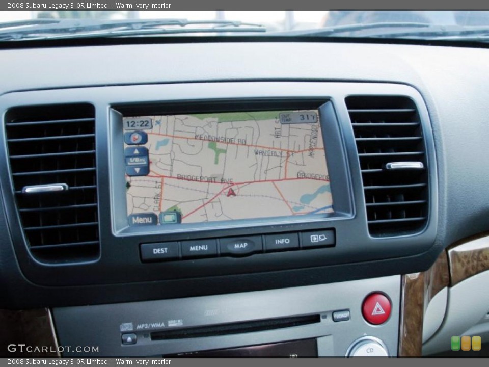Warm Ivory Interior Navigation for the 2008 Subaru Legacy 3.0R Limited #44744203