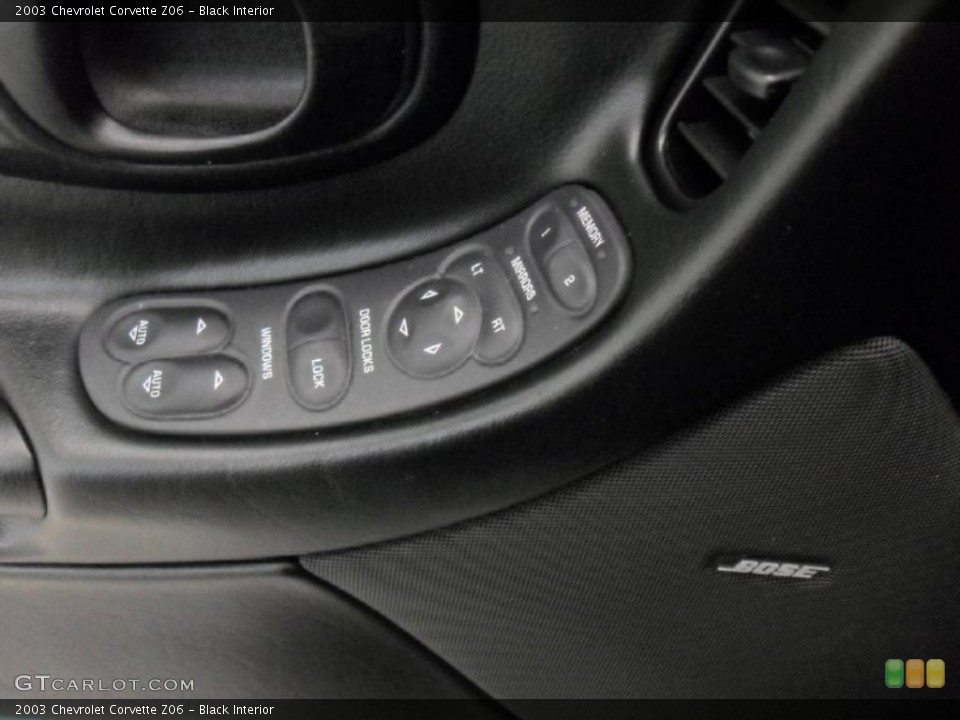 Black Interior Controls for the 2003 Chevrolet Corvette Z06 #44744563