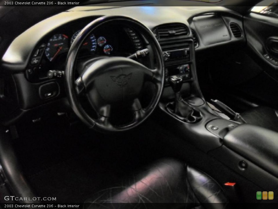 Black Interior Prime Interior for the 2003 Chevrolet Corvette Z06 #44744831