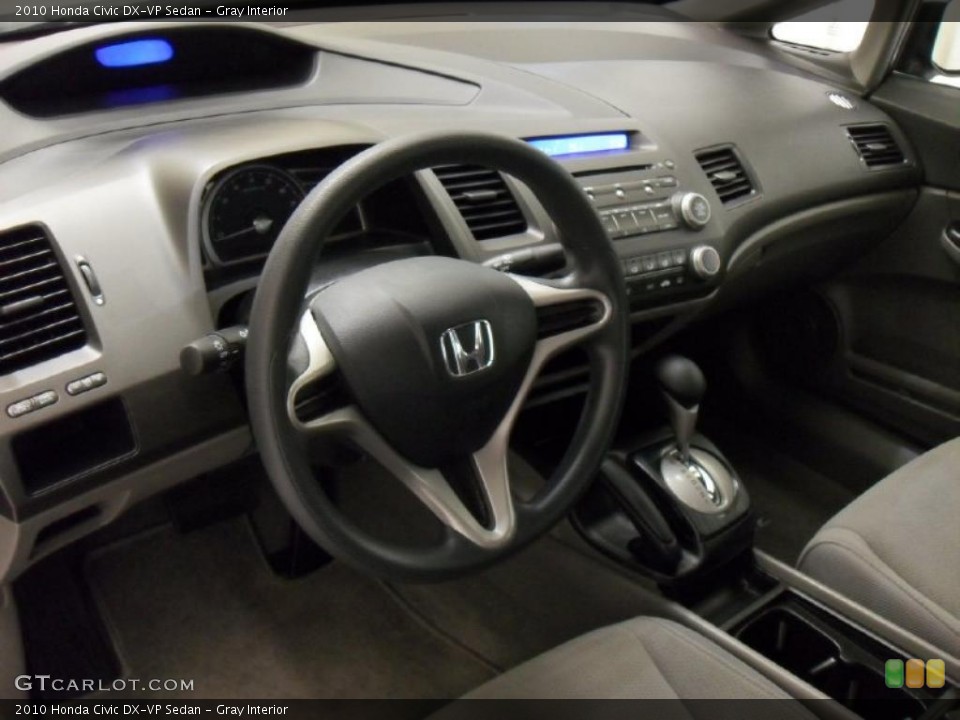 Gray Interior Prime Interior for the 2010 Honda Civic DX-VP Sedan #44745300