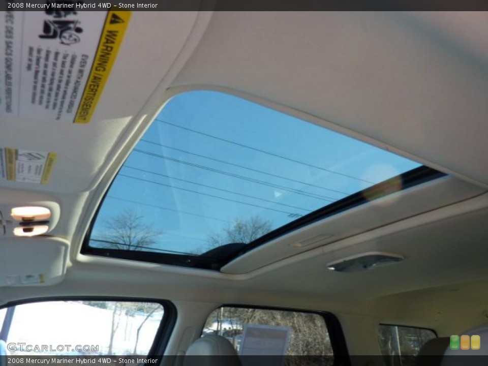 Stone Interior Sunroof for the 2008 Mercury Mariner Hybrid 4WD #44745731