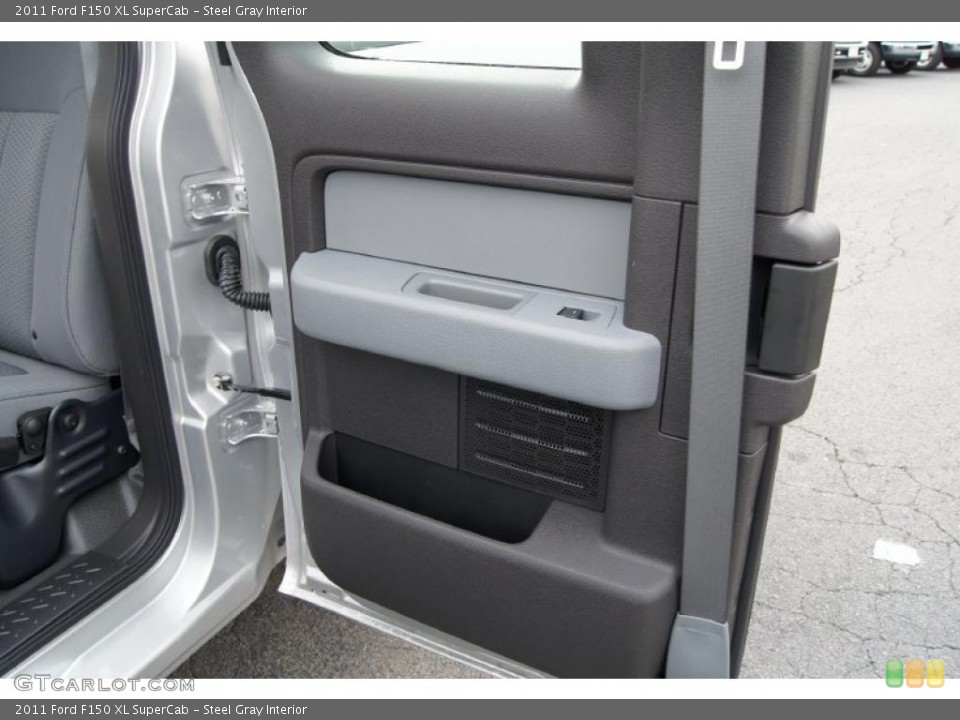 Steel Gray Interior Door Panel for the 2011 Ford F150 XL SuperCab #44745963