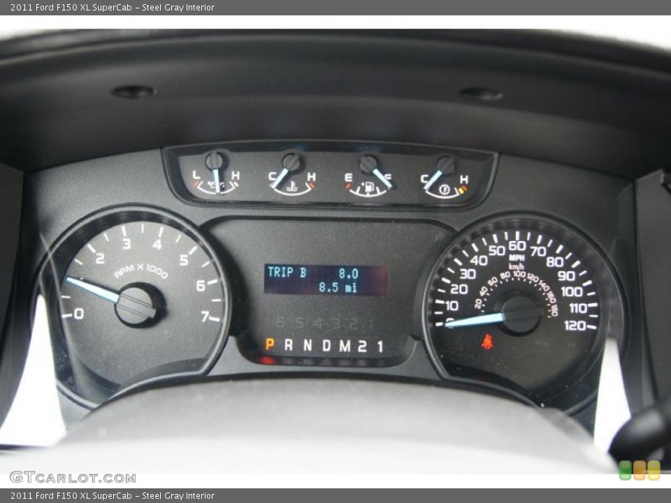 Steel Gray Interior Gauges for the 2011 Ford F150 XL SuperCab #44746155
