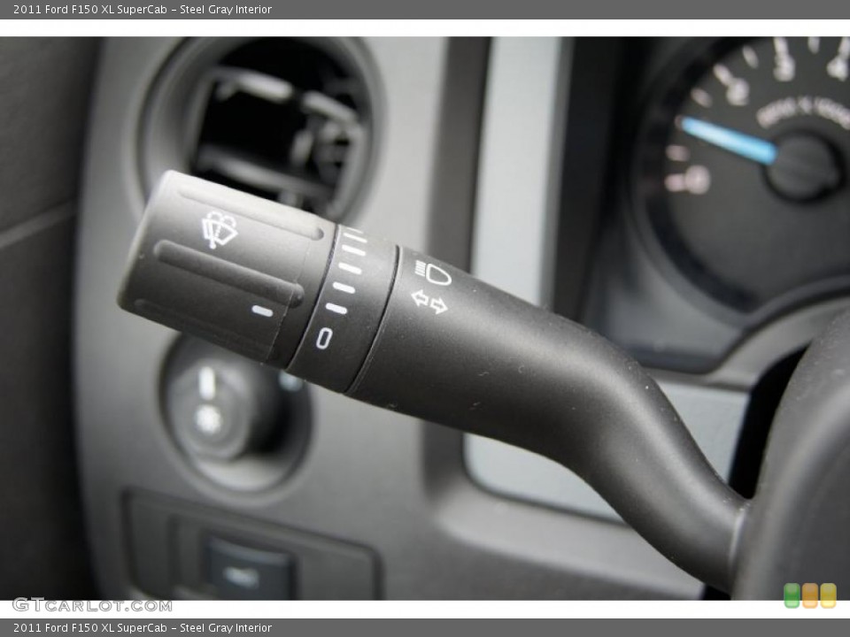 Steel Gray Interior Controls for the 2011 Ford F150 XL SuperCab #44746171