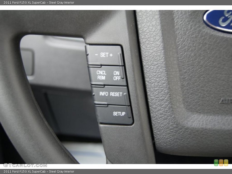 Steel Gray Interior Controls for the 2011 Ford F150 XL SuperCab #44746203