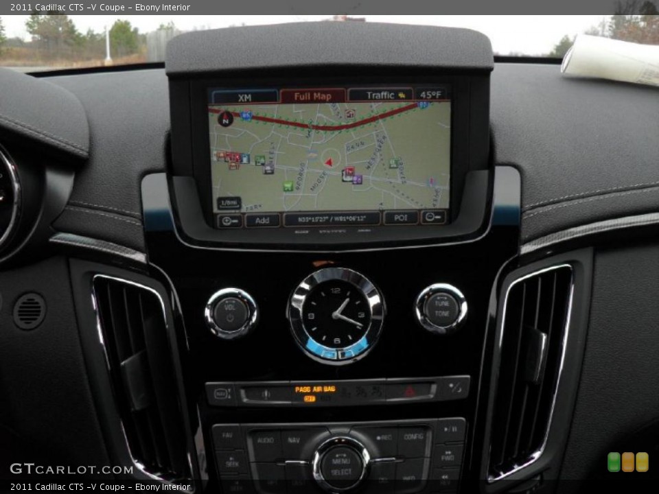 Ebony Interior Navigation for the 2011 Cadillac CTS -V Coupe #44748331