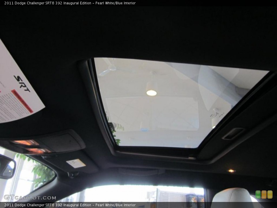 Pearl White/Blue Interior Sunroof for the 2011 Dodge Challenger SRT8 392 Inaugural Edition #44748537