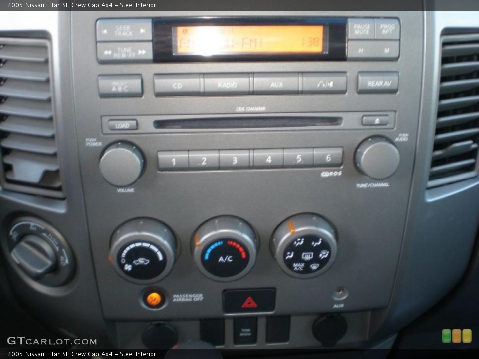 Steel Interior Controls for the 2005 Nissan Titan SE Crew Cab 4x4 #44749899