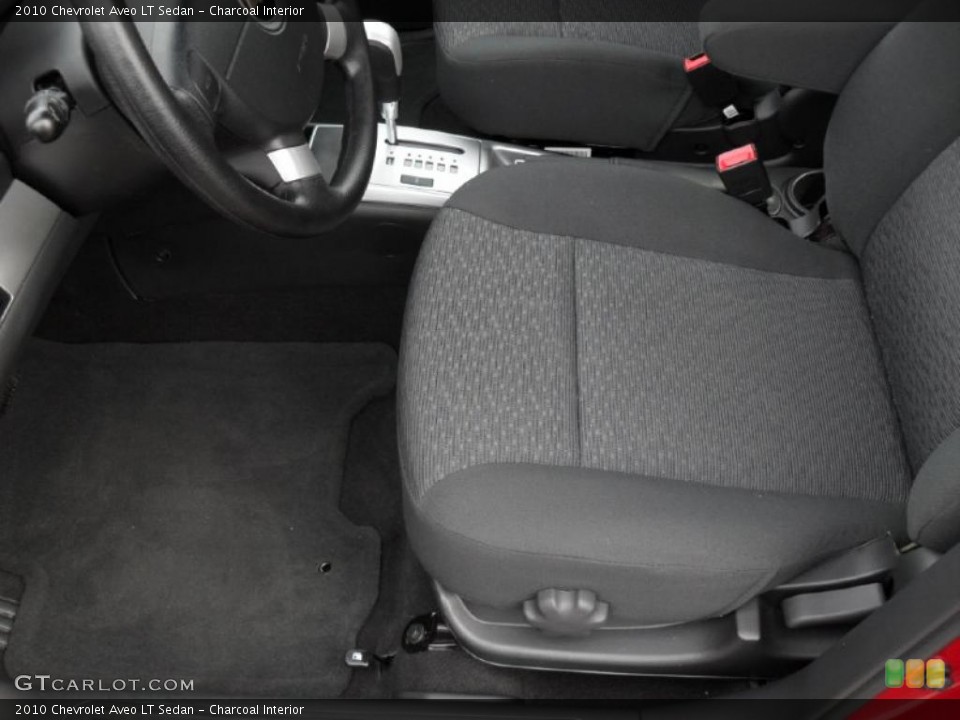 Charcoal Interior Photo for the 2010 Chevrolet Aveo LT Sedan #44750735